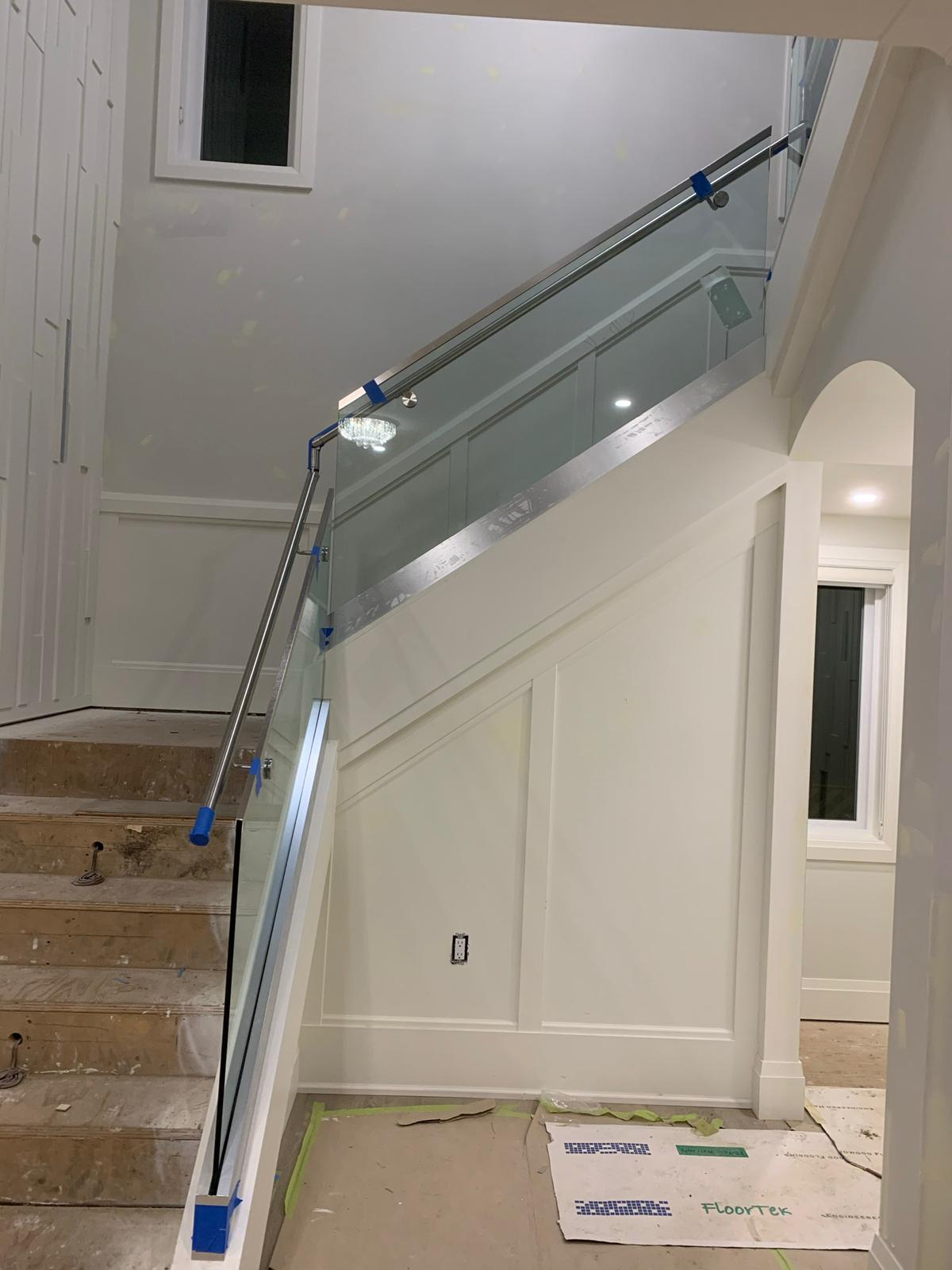 Shower Glass Railing Indoor Glass Railing – golden-glass-showers