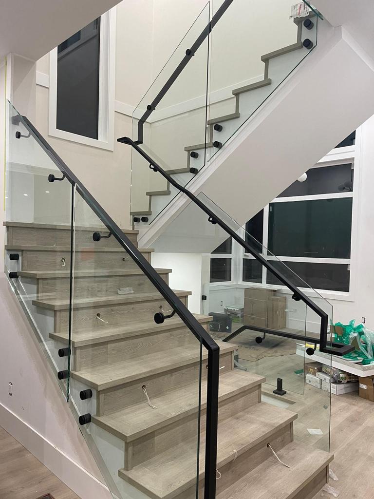 Shower Glass Railing Indoor Glass Railing – golden-glass-showers
