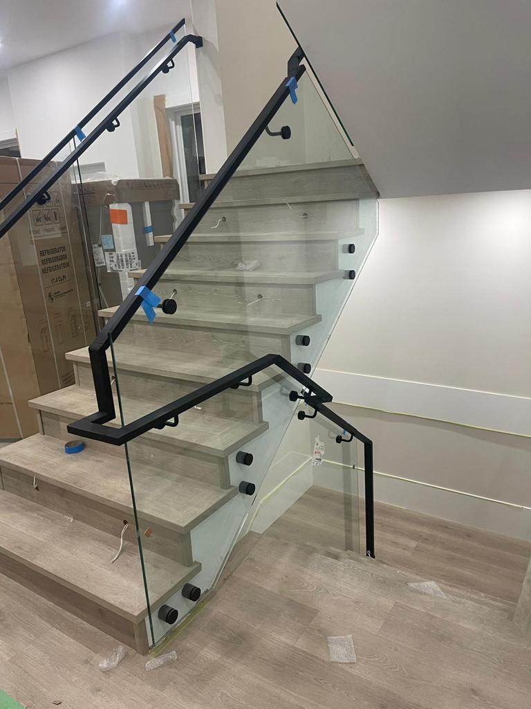 Shower Glass Railing Indoor Glass Railing – golden-glass-showers